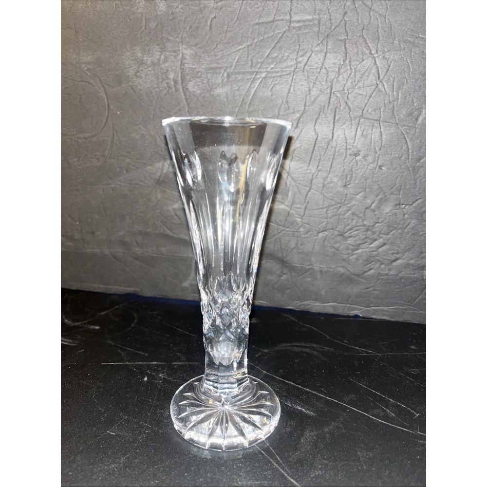 Waterford Leaded Crystal Bud Vase 6.5" Tall. Makers Mark. ~345